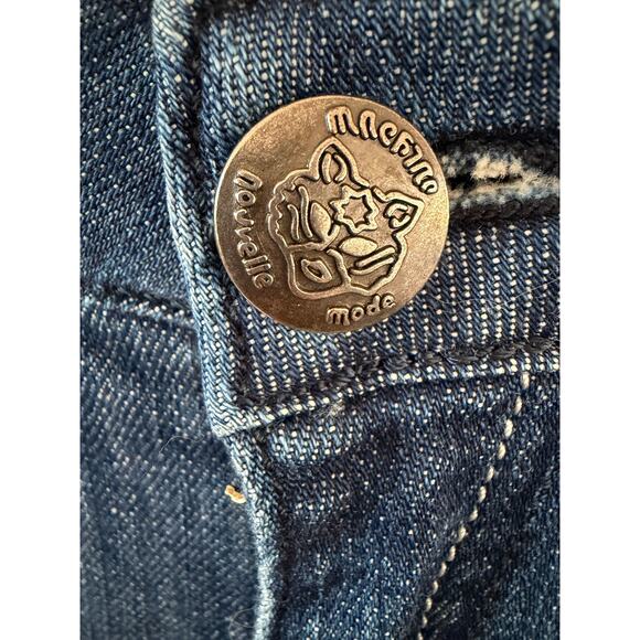 Machine Nouvelle Mode Distressed Skinny Jeans Size 29 Blue Stretch Denim Women’s - Picture 5 of 10